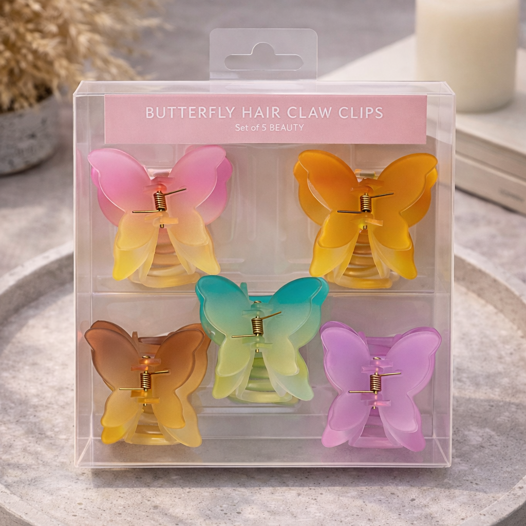 Butterfly Hair Catchers Pack Of 5
