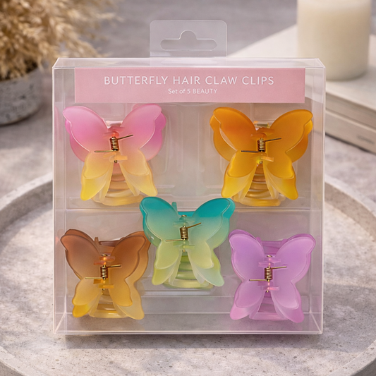 Butterfly Hair Catchers Pack Of 5